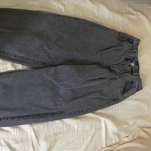 Gray oversized jeans , size XS